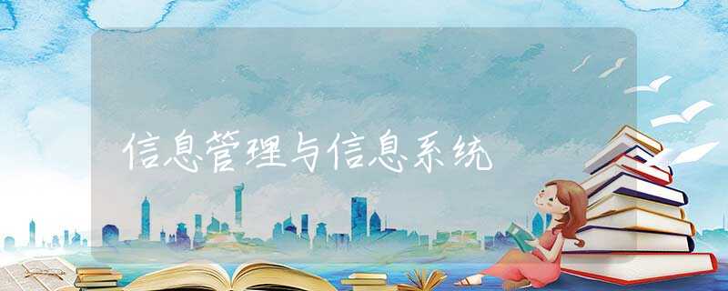 信息管理与信息系统