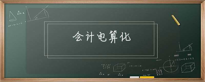 会计电算化
