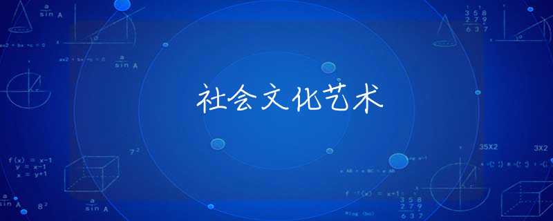 社会文化艺术