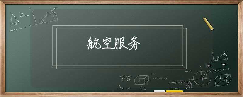 航空服务