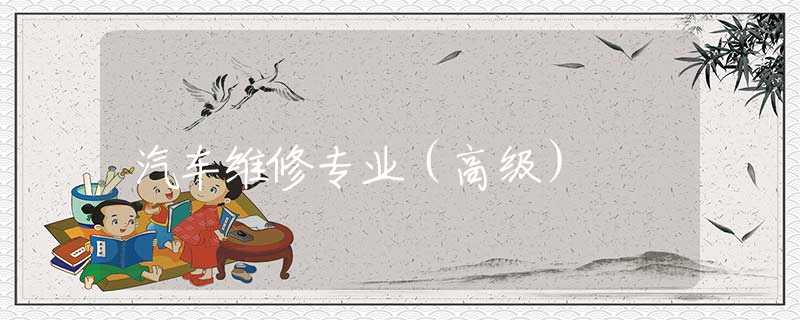 汽车维修专业（高级）