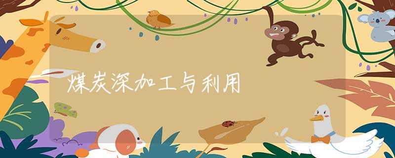 煤炭深加工与利用
