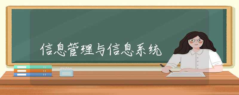 信息管理与信息系统