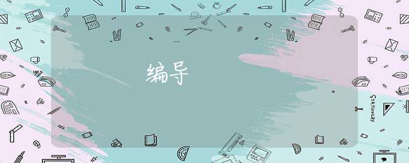 编导